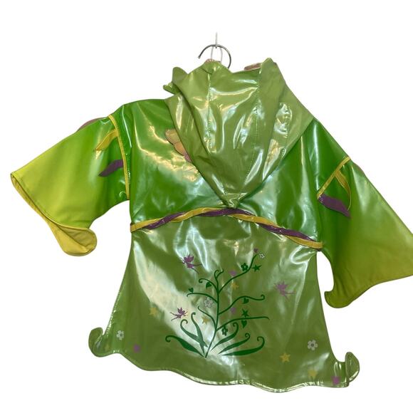 Kidorable Kid’s Green Fairy Rain Coat Snap Up Long Sleeve Hooded Raincoat Jacket - Picture 2 of 13